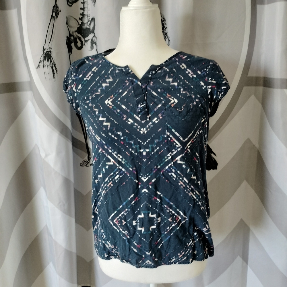 Aztec print top